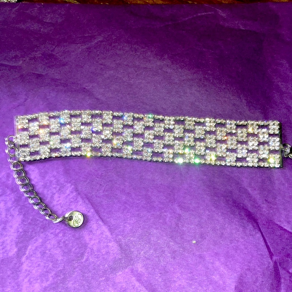 Designer vintage rhinestone bracelet